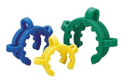 Cole-Parmer Keck Standard Taper Clips, Joint Size 14, Yellow, Pk/12