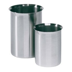Cole-Parmer Stainless-steel Griffin-style beaker with easy-pour rim, 250
