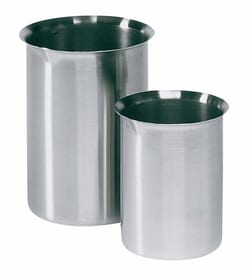 Cole-Parmer Stainless-steel Griffin-style beaker with easy-pour rim, 250