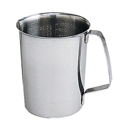 Cole-Parmer Stainless steel graduated pouring beaker, 32 oz/1000 mL