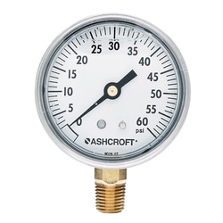 Cole-Parmer Ashcroft 30,052.5 Commercial Gauge with Bottom Connection,