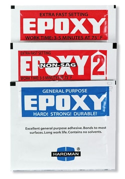 Cole-Parmer Hardman 4001-BG10 Fast-Setting Epoxy Pouches, Amber, 3.5g;