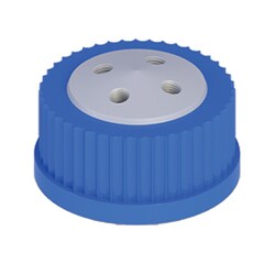 Cole-Parmer VapLock™ Solvent Delivery Cap, four 1/4