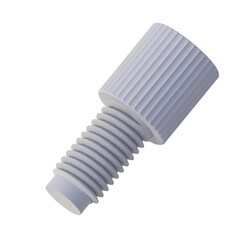 Cole-Parmer Port Plug, 1/4"-28 UNF(M), natural PTFE; 10/pk, Quantity: Pack