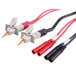 Cole-Parmer Extech 380465 Spare Kelvin Clip Test Lead Set, Quantity: Each