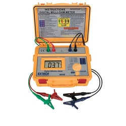 Cole-Parmer Extech 380580 Milliohm Meter, Battery-Powered, Quantity: Each