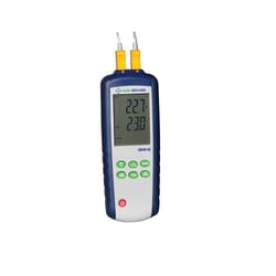 Cole-Parmer Traceable 2-Input Data Logging Thermocouple Probe Thermometer, Type K/J