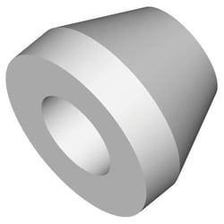 Cole-Parmer Diba Omnifit PTFE Cone (Ferrule) for Connector and Valve Caps, 1/8
