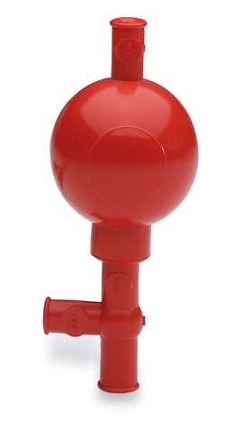 Cole-Parmer Silicone Pipette Filler, 3-way valve, 50 mL capacity