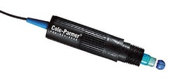 Cole-Parmer Gel-Filled Side-Mount pH Probe, DJ/PVDF/100hm RTD; Tinned/BNC