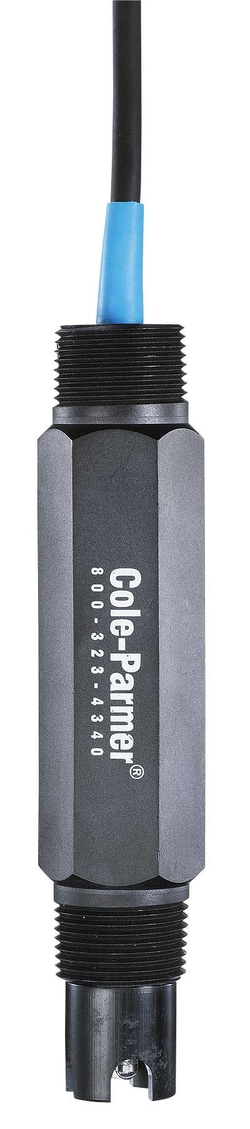 Cole-Parmer Solution Grounded High-Na pH Probe, DJ/PPS/No ATC; BNC