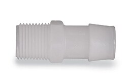 AVANTOR MASTERFLEX (VWR LLC)&nbsp;Masterflex Fitting, HDPE, Straight, Hose Barb to Threaded Adapter, 5/32