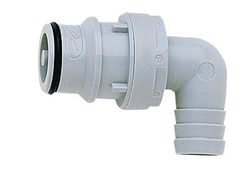 AVANTOR MASTERFLEX (VWR LLC)&nbsp;CPC (Colder) HFC23812 Quick-disconnect fittings, Straight-through Elbow hose barb inserts, PP, 1/2