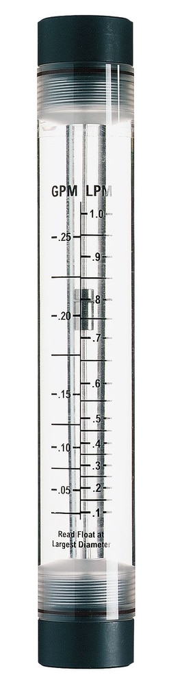 AVANTOR MASTERFLEX (VWR LLC) Masterflex Variable-Area In-Line Flowmeter, Direct Reading, Acrylic Housing, 1/4