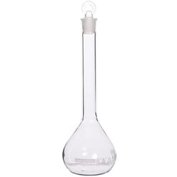 Cole-Parmer elements Volumetric Flask, Glass, with Glass Stopper, 100 mL; 2/PK
