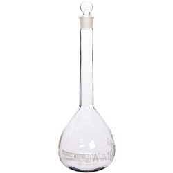 Cole-Parmer elements Volumetric Flask, Glass, with Glass Stopper, 1000 mL; 1/PK