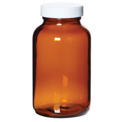 Cole-Parmer APC1205 Wide-Mouth Amber Glass Bottle, Level 1, 1250 mL; 6/Cs