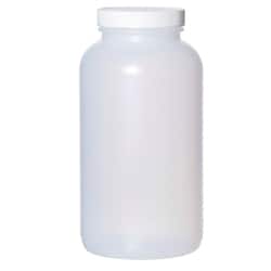 Cole-Parmer BPC3174 Pre-Cleaned Wide-Mouth Round Bottle, HDPE, Level 3, 1000 mL; 72/Cs