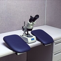 Cole-Parmer Microscope Arm Rest Kit, clamps fit 5/8" to 1-3/4" thick benchtops,