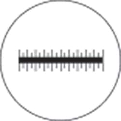 Cole-Parmer&nbsp;Meiji Techno MA285 Microscope Stage Micrometer, 1 mm/0.01 mm scale