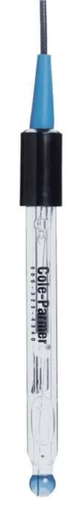 Cole-Parmer Combination pH electrode, Glass, Refillable, Double-Junction,
