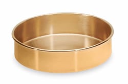 Cole-Parmer W.S. Tyler 8481 Receiving Pan for Bottom 8" Diameter Brass