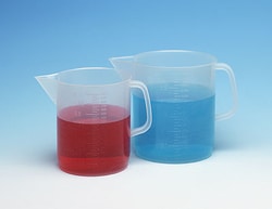 Cole-Parmer Low-Form Polypropylene Beakers with Handle and Pour Spout, 5000 mL, 1/Pk
