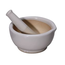 Cole-Parmer Mortar and Pestle Set, Porcelain; 300 mL, Each