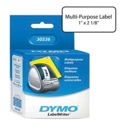 Cole-Parmer Dymo 30336 Multi-purpose Labels, White, 1" X 2 1/8"-500 Per