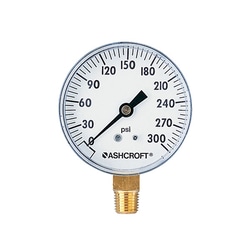 Cole-Parmer Ashcroft 1005H2.0 Utility Gauge, 0 to 100 psi, 2