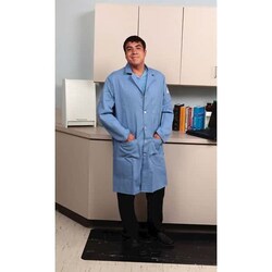Cole-Parmer Flame-Resistant Lab Coat, Light Blue, large, Quantity: Each