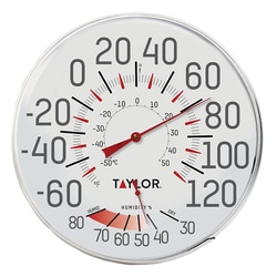 Cole-Parmer Taylor 497J Metal Dial Thermometer, 12", -60 to 120F, 30% to