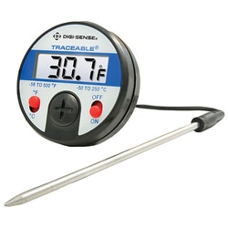 Cole-Parmer Traceable Remote Probe Thermometer with Calibration; ±1.0°C accuracy (-20 to 100°C)