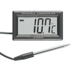 Cole-Parmer Traceable Panel-Mount Thermometer with Calibration, -50 to 300°C (-58 to 572°F); 1 Remote Probe