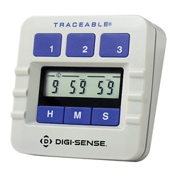 Cole-Parmer Traceable Single-Display Triple-Event Lab Digital Timer with Calibration
