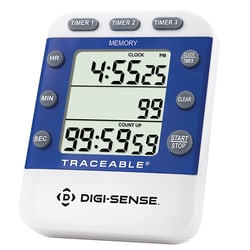 Cole-Parmer Traceable Triple-Display Digital Timer with Calibration, Quantity: