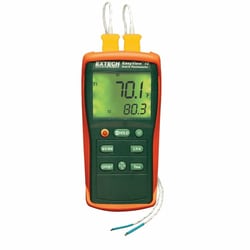 Cole-Parmer Extech EA10 Easyview Thermocouple Thermometer - Dual Channel
