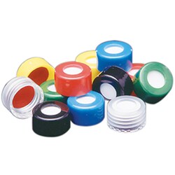 Cole-Parmer Top Seal Screw Thread Closure, Clear, Molded 10 mil Septa, 8-425 mm; 100/pk