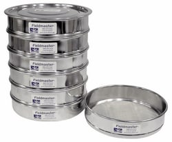 Cole-Parmer Soil Sampling Sieve Set, Stainless Steel, 2" Height, Quantity: