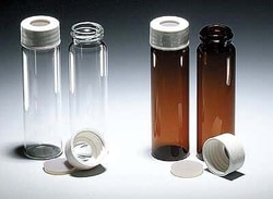 Cole-Parmer Clear Precleaned EPA vials 60 mL, 72/cs