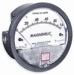 Cole-Parmer Dwyer 2020 Magnehelic Differential Pressure Gauge, Type , 0