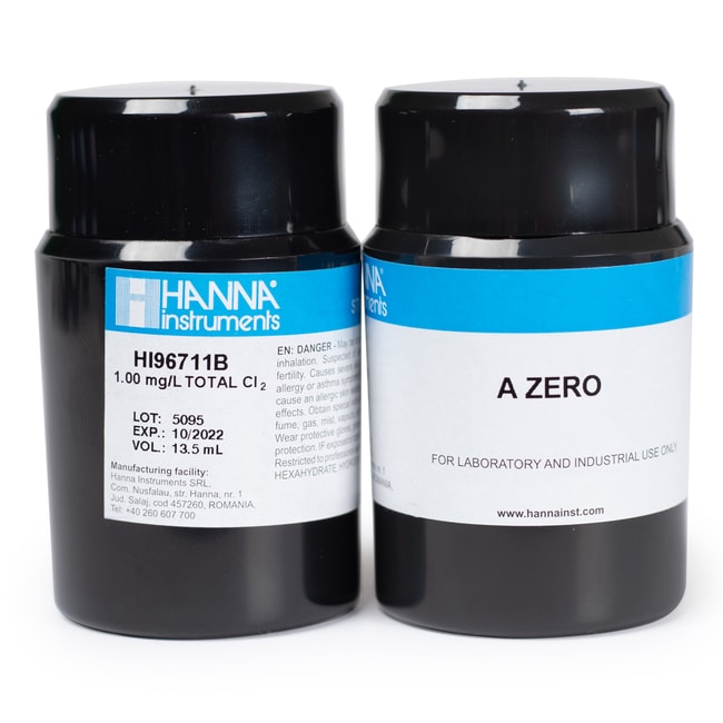 HANNA INSTRUMENTS INC Total Chlorine CAL Check Standards, Quantity