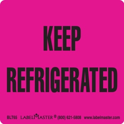 Labelmaster Inc Keep Refrigerated Label, 500/roll, Quantity: Each of 1