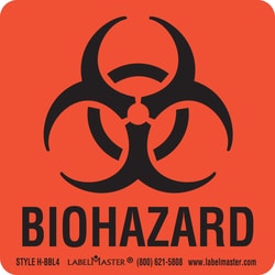 Labelmaster Inc Biohazard Label, 2" x 2", 500 per roll, Quantity: Each