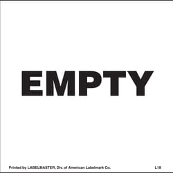 Labelmaster Inc EMPTY LABEL 6X6IN. 500/ROLL, Quantity: Each of 1