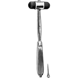 Sklar Instruments Dejerine Hammer, Sklar 8 in., Blunt, Simple, Hollow Grip, Stainless Steel / Rubber, EA.