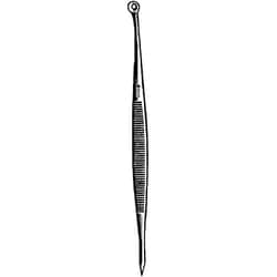 Sklar Instruments Heinlein Expressor, Sklar 5-1/2 in., Straight, Sharp / Blunt, Flat Serrated Handle, Stainless Steel, EA.