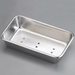 Sklar Instruments Perforated Tray, Sklar 8- 7/8  in. x 5  in. x 2 in., Stainless Steel, Reusable, EA.