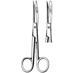 Sklar Instruments Scissors, Operating Scissors, Sklar 6-1/2 in., Sharp/Blunt, Curved, Smooth, Stainless Steel, Reusable, Non-Sterile, EA.