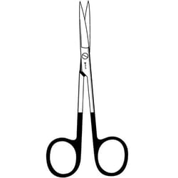 Sklar Instruments&nbsp;Scissors, Sklar Plastic Surgery Scissors, Sklar 4-3/4 in., Straight, Razor, Stainless Steel, Reusable, EA.